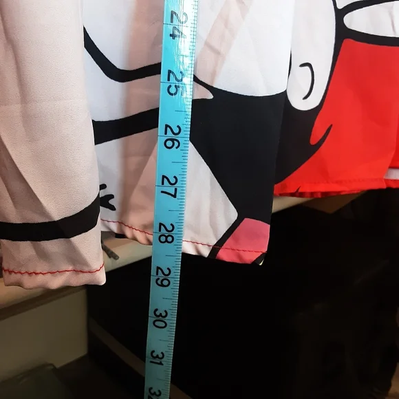 Red Graphic Print Wonder Woman Skirt - Picture 4 of 7